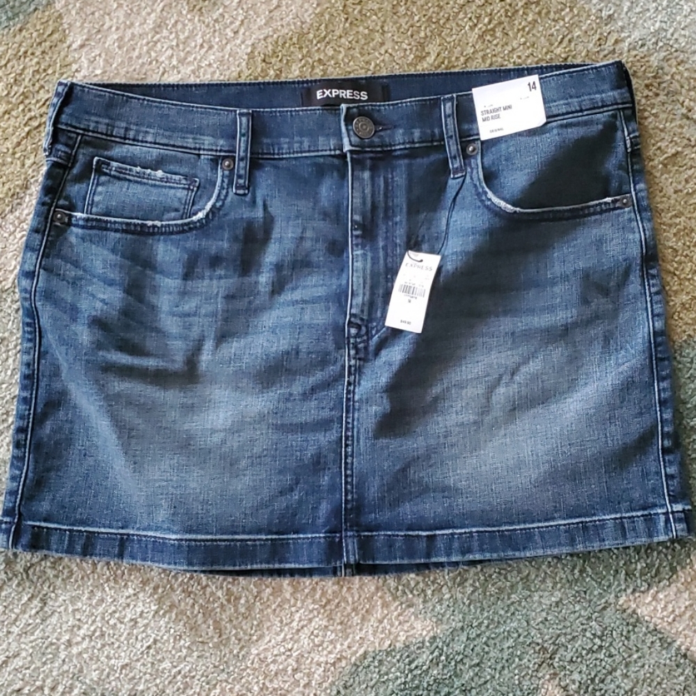 Express jean skirt